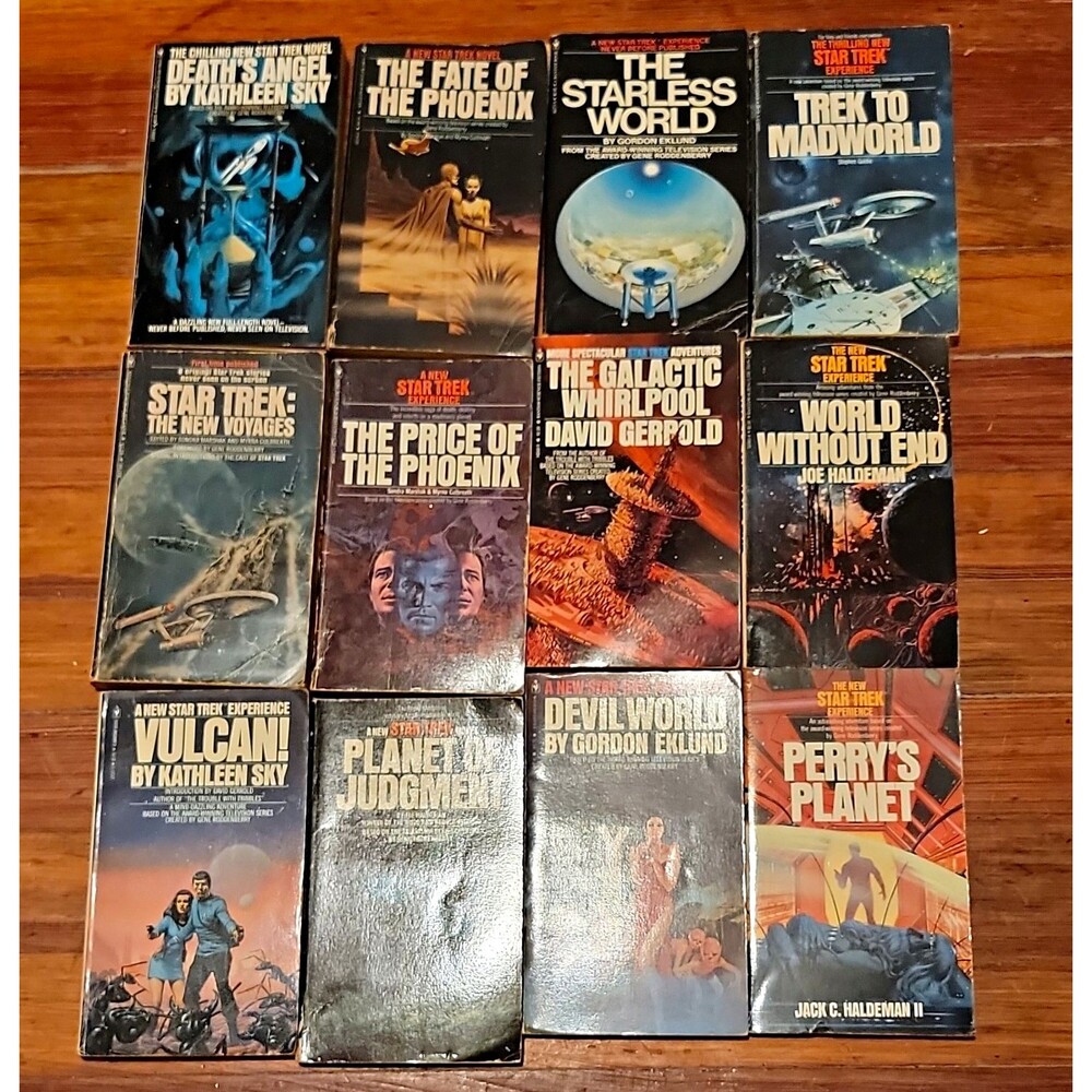 Rare Star Trek PB Lot 12 Books New Voyages Vulcan! Devil World 1979 1st print